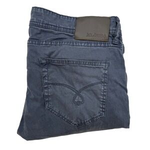 Jack Of Spades Mens Straight Leg Pants Blue Casual Jeans Size 38